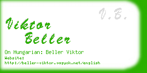 viktor beller business card